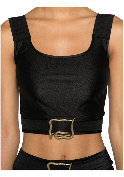 Short top with logo JUST CAVALLI | sweaters | 77PAM2A6 J0108899